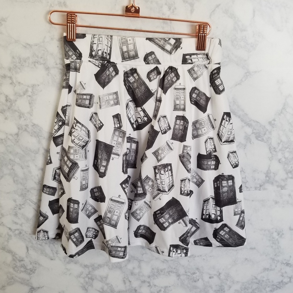 ❣Dr. Who Fit and Flare Skater Skirt